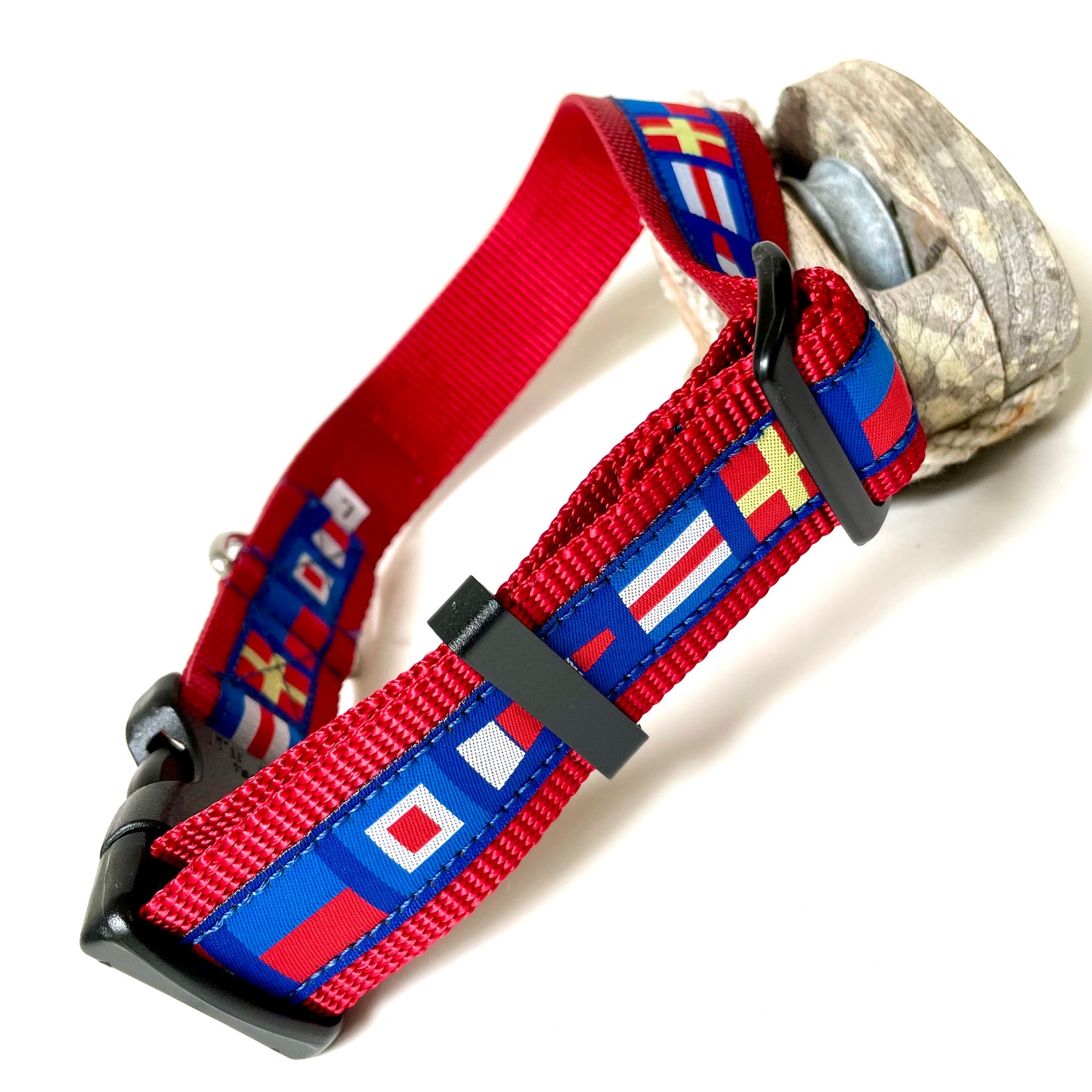 D.Crew Wide Dog Collar and Leash