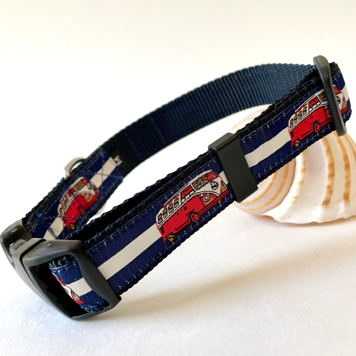 Bessie the Bus Dog Collar and Leash