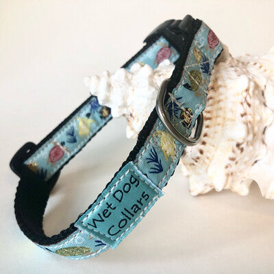 Coral Reef Narrow Dog Collar and Leash