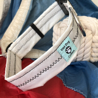 Sailcloth Wide Dog Collar