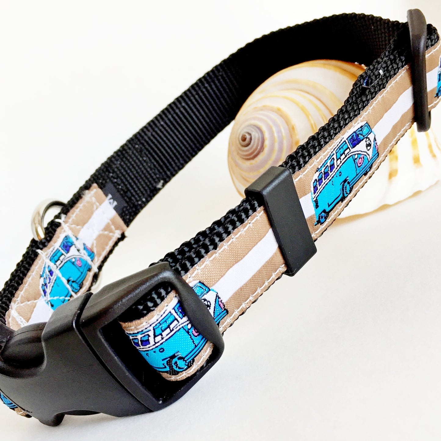 Bessie the Bus Dog Collar and Leash